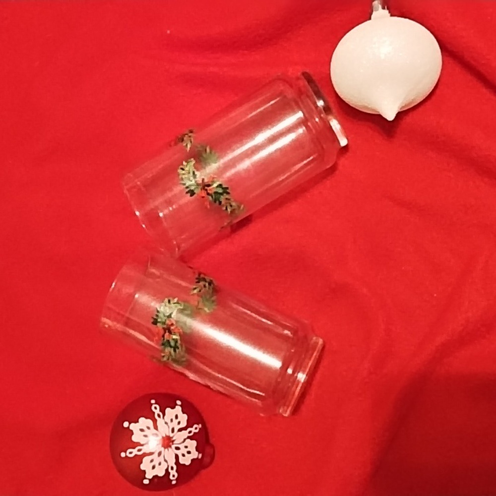 Christmas Heritage 10 PC cooler glasses, 16 oz.